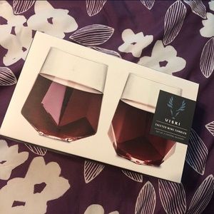 Viski Faceted Wine Tumblers 2  New in Box.